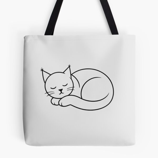Item preview, Zen Sleeping Cat Minimalist Line Art Journal designed and sold by tineldesign.