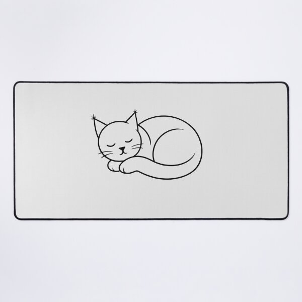 Item preview, Zen Sleeping Cat Minimalist Line Art Journal designed and sold by tineldesign.
