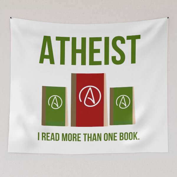 Item preview, Atheist I read more than one book.  designed and sold by Rachel the Artist .