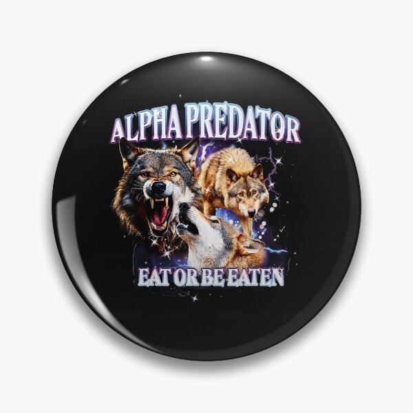Item preview, Alpha Wolf Predator With Dark Vintage Wilderness Energy designed and sold by Masonixem.