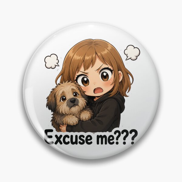 Item preview, Excuse Me??? | Shocked Chibi Dog Mom Sticker | Me & My Rascal | Sassy Dog Owner designed and sold by Martin's_Design.