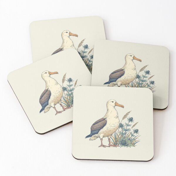 Item preview, Albatross Dune Botanical Vintage Art designed and sold by BirdsnStuff.