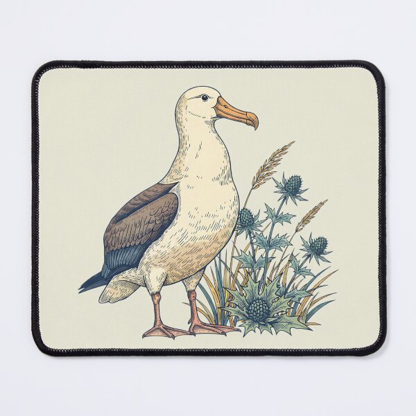 Item preview, Albatross Dune Botanical Vintage Art designed and sold by BirdsnStuff.