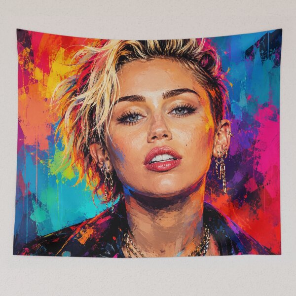 Item preview, Bold Pop Art Miley Cyrus designed and sold by AndreBarnard.