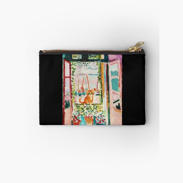Item preview, Orange Cat Sitting By Open Window In Soft Watercolor designed and sold by JordynLadukeg65.