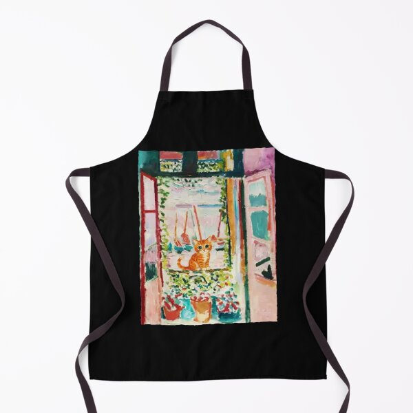 Item preview, Orange Cat Sitting By Open Window In Soft Watercolor designed and sold by JordynLadukeg65.