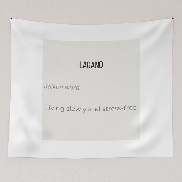 Item preview, LAGANO Minimalist Balkan Word Design designed and sold by Mastalina99.