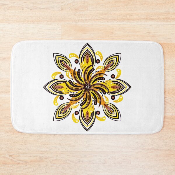 Item preview, Surfers mandala - Brown and Yellow designed and sold by Home Cyn Home.