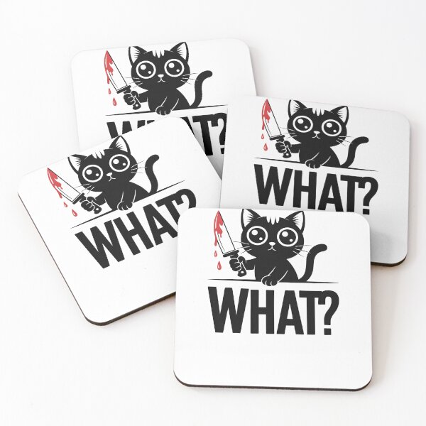 Item preview, Funny Horror Cat What Graphic designed and sold by Gallory Hive.