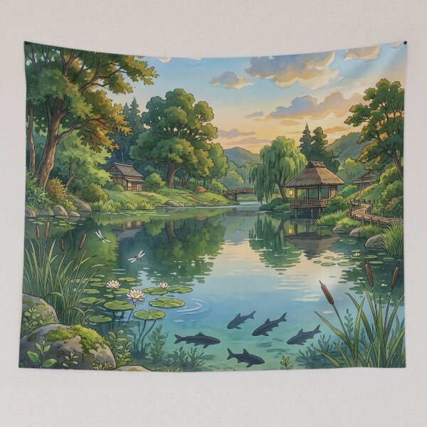 Item preview, Pond With Fish designed and sold by Fish Town.