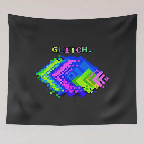 Item preview, Glitch Pixel Art Design – Neon Cyber Streetwear Graphic designed and sold by Aimetoi.