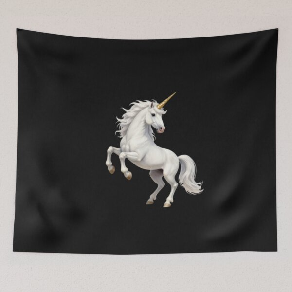 Item preview, White Unicorn Dreamscape Fantasy Design designed and sold by myfunnyshirt.