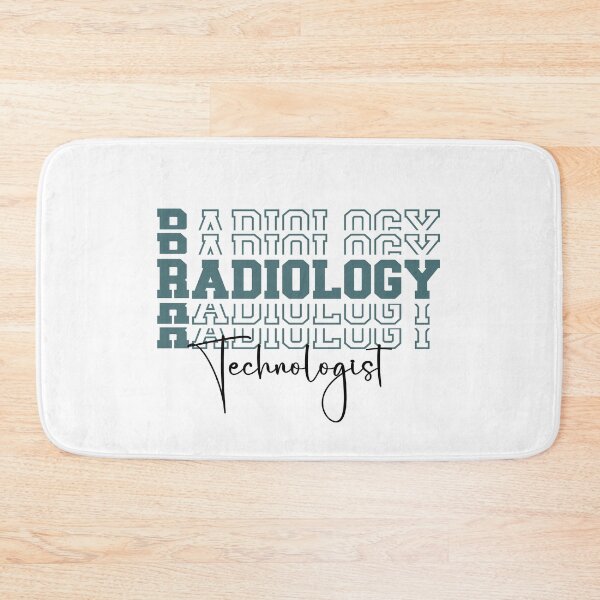 Item preview, Radiology Technologist-blue cascade letters designed and sold by CareWearDesigns.