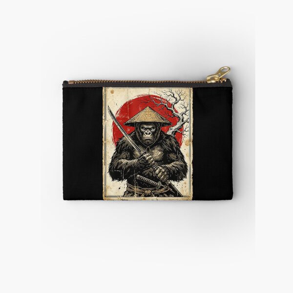 Item preview, Ronin Gorilla Warrior With Vintage Japanese Ink Poster Style designed and sold by titanlevi.