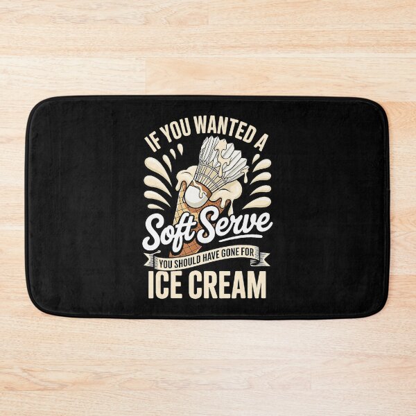 Item preview, Funny Badminton Soft Serve Joke with Melting Shuttlecock Illustration designed and sold by allistermariam.