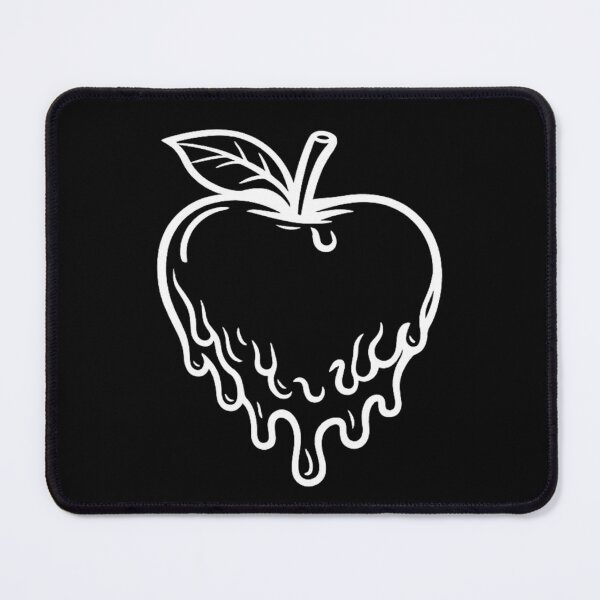 Item preview, The Omen Bunny Apple White Outline designed and sold by omenbunny.