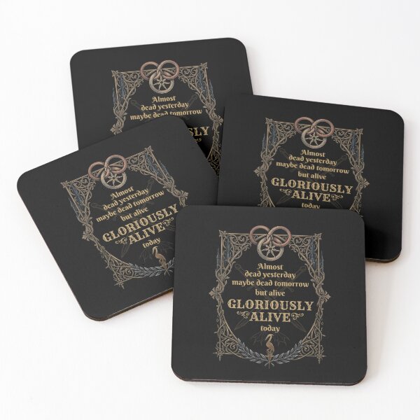 Item preview, Gloriously Alive Today Mat Cauthon Wheel of Time Quote designed and sold by Coloor.