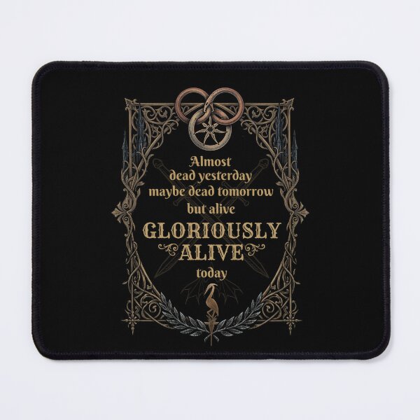 Item preview, Gloriously Alive Today Mat Cauthon Wheel of Time Quote designed and sold by Coloor.