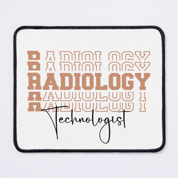 Item preview, Radiology Technologist-neutral cascade letters designed and sold by CareWearDesigns.