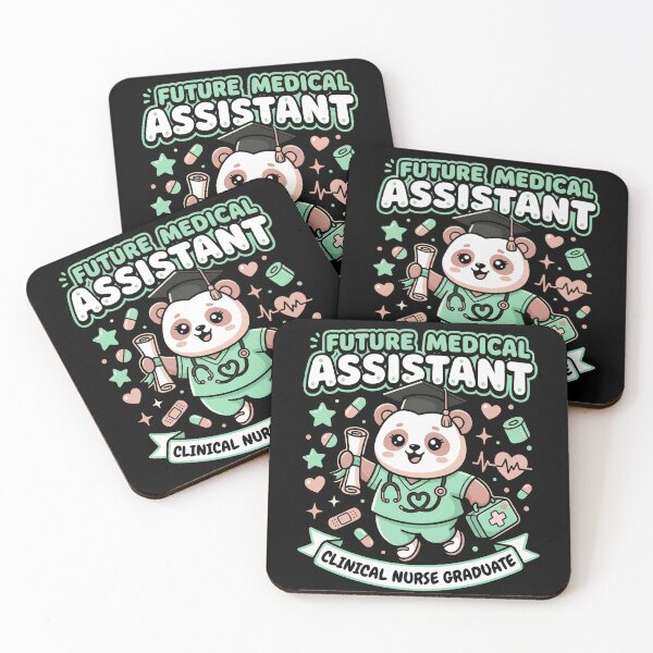 Item preview, Future Medical Assistant Clinical Nurse Graduate Cute Panda Kawaii Scrubs Gift designed and sold by BumbleBloom7.
