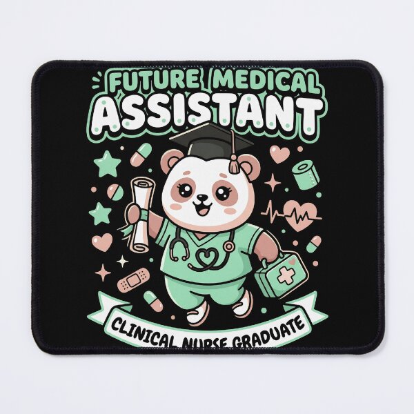 Item preview, Future Medical Assistant Clinical Nurse Graduate Cute Panda Kawaii Scrubs Gift designed and sold by BumbleBloom7.