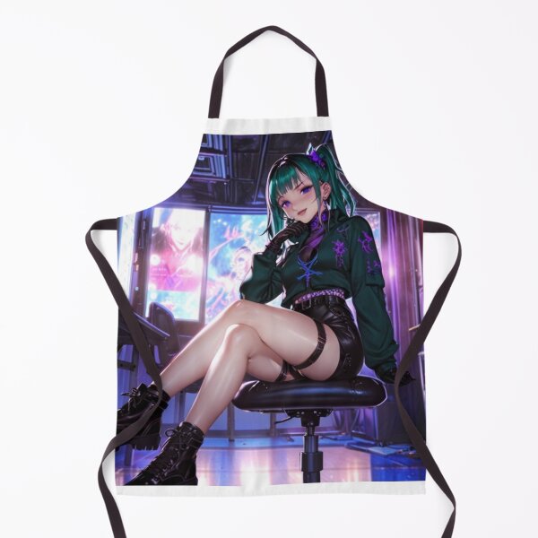 Item preview, Neon Gamer Girl Anime Cyberpunk Style designed and sold by AnimDream .