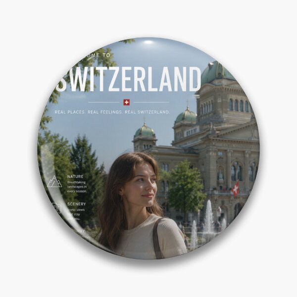 Item preview, Welcome to Switzerland Aesthetic Travel Poster | Swiss Luxury City & Scenic Lifestyle Art designed and sold by Inkora-Art.