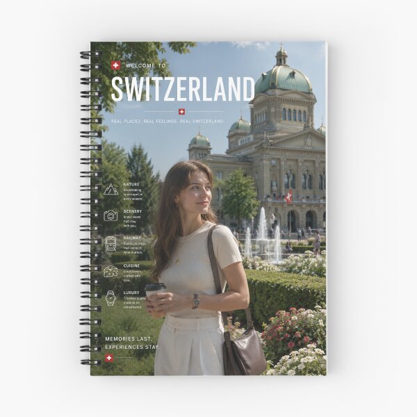 Item preview, Welcome to Switzerland Aesthetic Travel Poster | Swiss Luxury City & Scenic Lifestyle Art designed and sold by Inkora-Art.