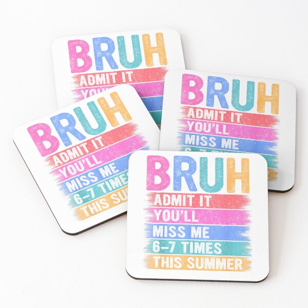 Item preview, Teacher Kids Admit It You'll Miss Me 67 Bruh Last Day School T-Shirt designed and sold by RKdrawings.