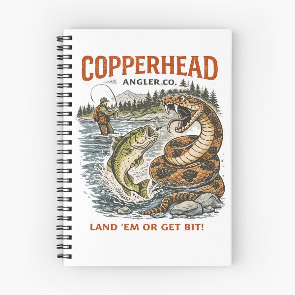 Item preview, Aventura de pesca de Copperhead Angler Co. designed and sold by Matinez Pink.