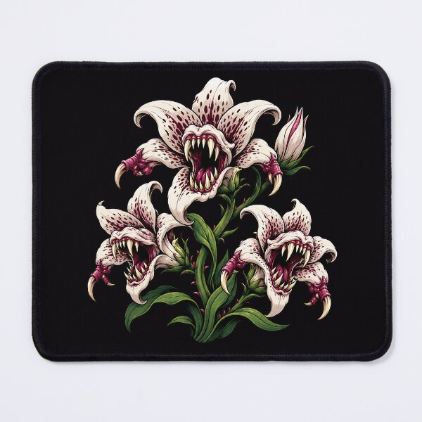 Item preview, Carnivorous Lilies In Vicious Bloom designed and sold by Funny Vintage Stickers And T-Shirts.