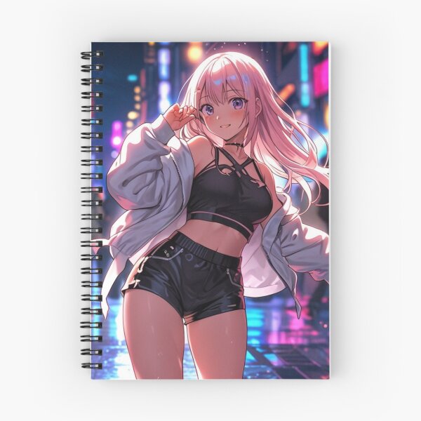 Item preview, Cute Anime Girl Tokyo Night Neon Aesthetic designed and sold by AnimDream .