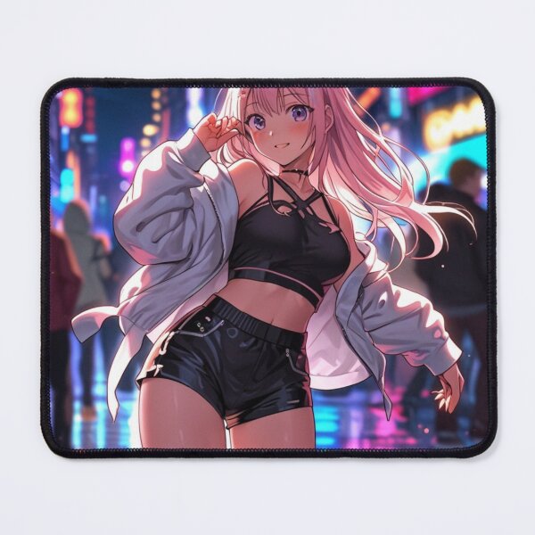 Item preview, Cute Anime Girl Tokyo Night Neon Aesthetic designed and sold by AnimDream .