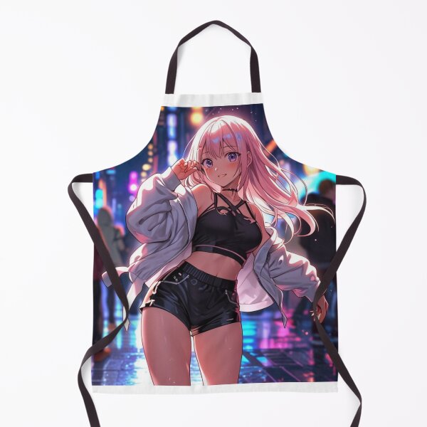 Item preview, Cute Anime Girl Tokyo Night Neon Aesthetic designed and sold by AnimDream .