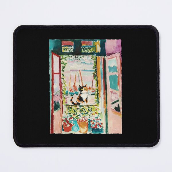 Item preview, Calico Cat By Sunny Window With Coastal Watercolor Painting Style designed and sold by JordynLadukeg65.