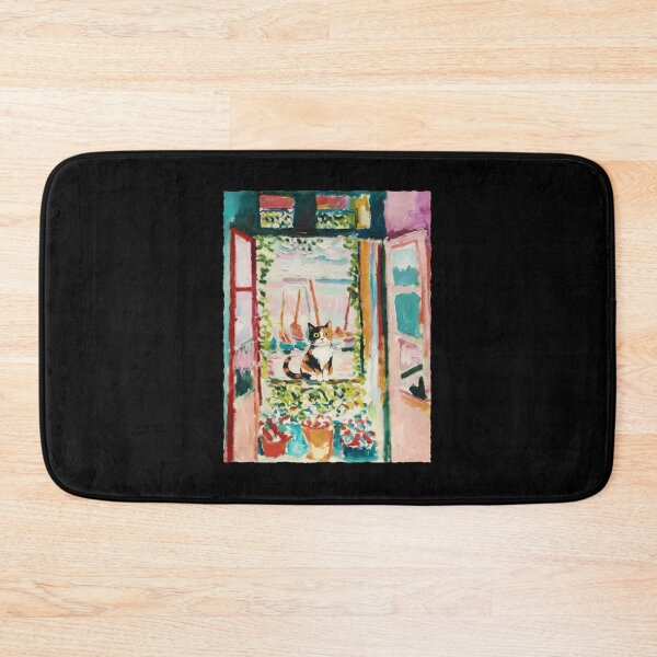 Item preview, Calico Cat By Sunny Window With Coastal Watercolor Painting Style designed and sold by JordynLadukeg65.