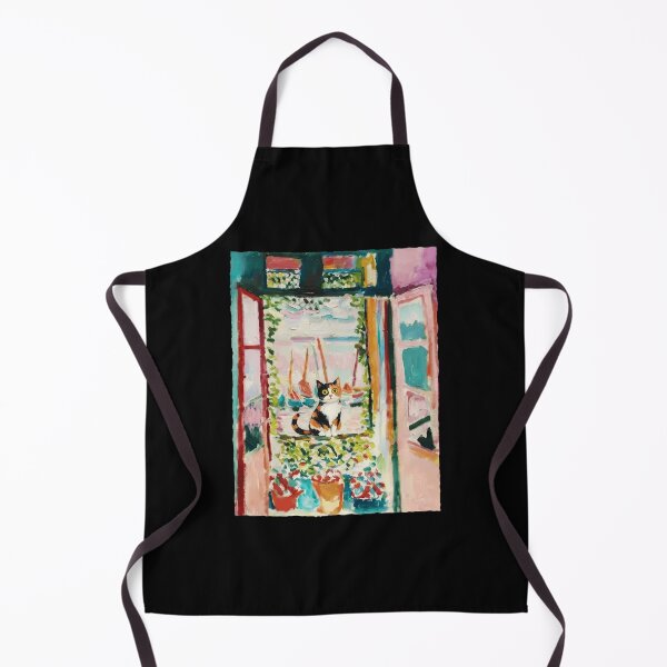 Item preview, Calico Cat By Sunny Window With Coastal Watercolor Painting Style designed and sold by JordynLadukeg65.
