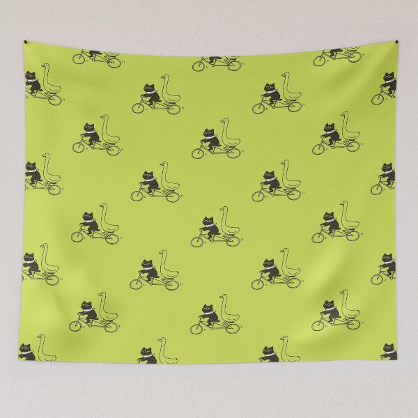 Item preview, Hipster Cat & Silly Goose Ride designed and sold by RainToday.