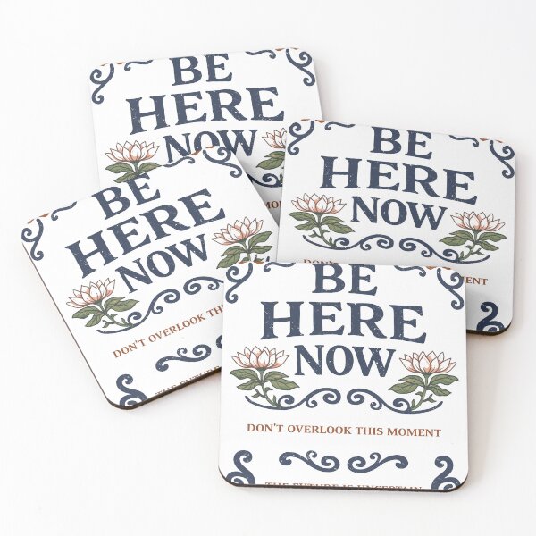 Item preview, Be Here Now Motivational T-Shirt designed and sold by Matinez Pink.