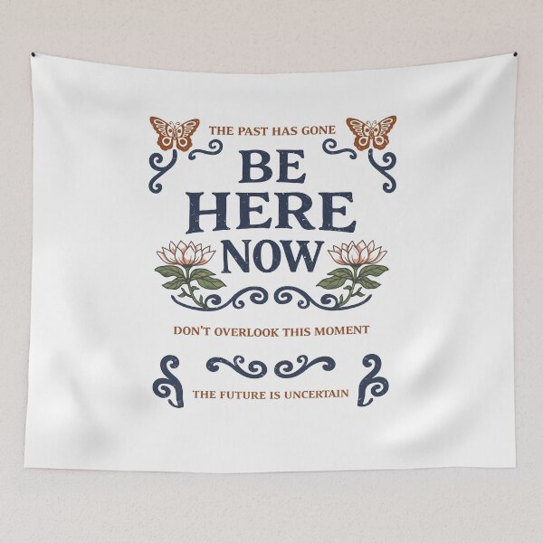 Item preview, Be Here Now Motivational T-Shirt designed and sold by Matinez Pink.