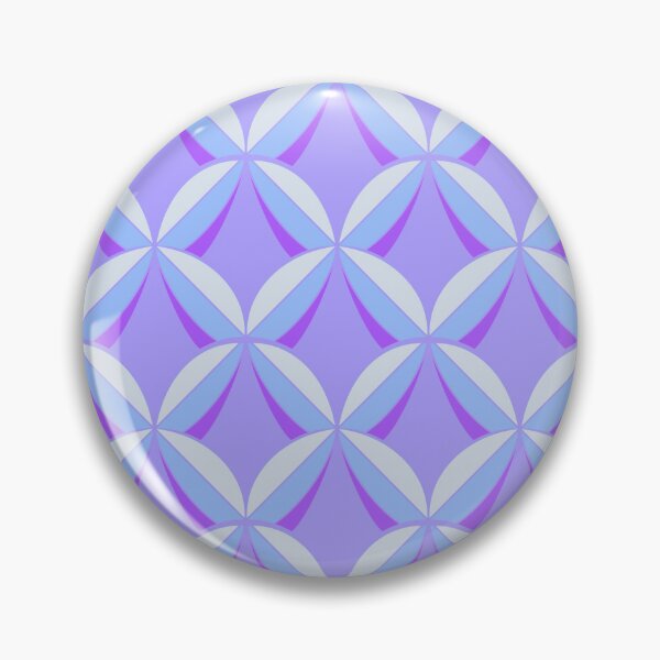 Item preview, Pastel Geometric Petal Pattern in Lavender, Blue & White designed and sold by Tideflowerstudio.