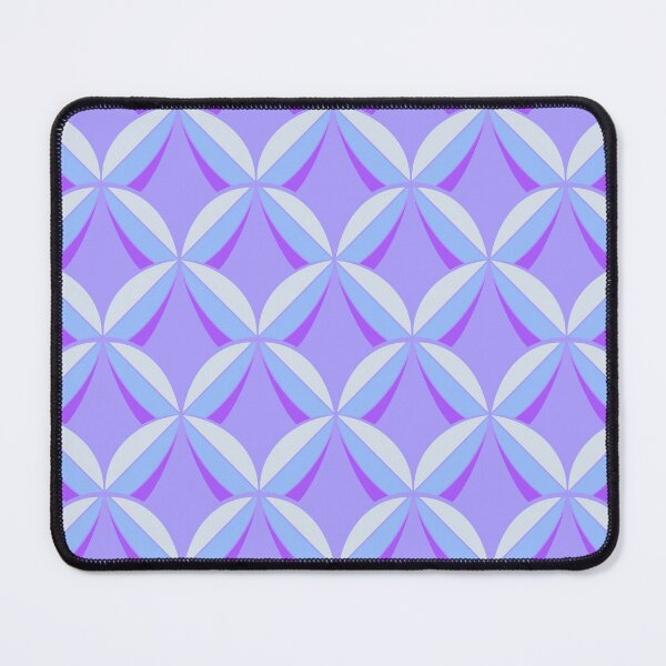 Item preview, Pastel Geometric Petal Pattern in Lavender, Blue & White designed and sold by Tideflowerstudio.