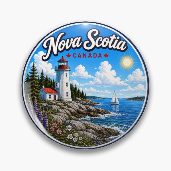 Item preview, Nova Scotia, Canada - Lighthouse Ocean Coast designed and sold by Myra365Art.