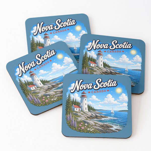 Item preview, Nova Scotia, Canada - Lighthouse Ocean Coast designed and sold by Myra365Art.