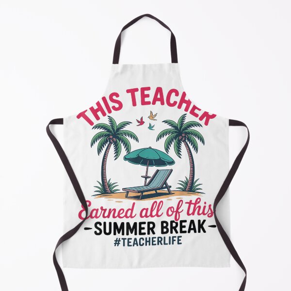 Item preview, This Teacher Earned All Of This Summer Break Beach T-Shirt designed and sold by SubStudio97.
