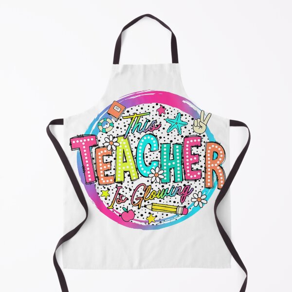 Item preview, This Teacher is Glowing Hello Summer Funny End of School T-Shirt designed and sold by SubStudio97.