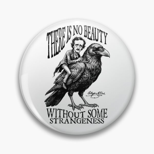 Item preview, Edgar Allan Poe No Beauty Strangeness Quote Gothic Raven designed and sold by GrandeDuc.