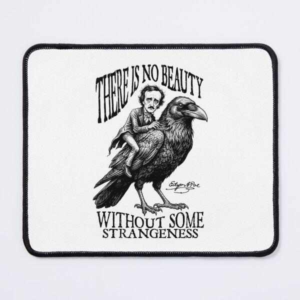 Item preview, Edgar Allan Poe No Beauty Strangeness Quote Gothic Raven designed and sold by GrandeDuc.