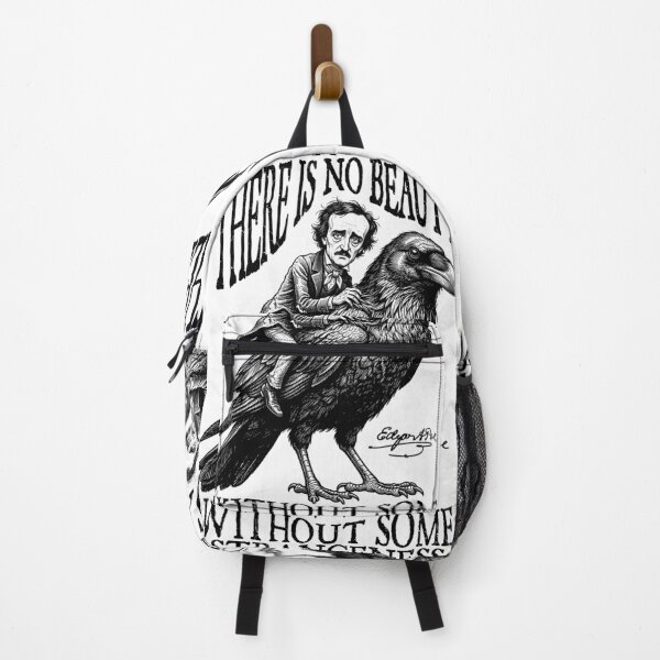Item preview, Edgar Allan Poe No Beauty Strangeness Quote Gothic Raven designed and sold by GrandeDuc.