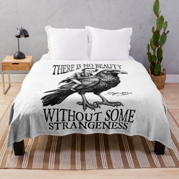 Item preview, Edgar Allan Poe No Beauty Strangeness Quote Gothic Raven designed and sold by GrandeDuc.
